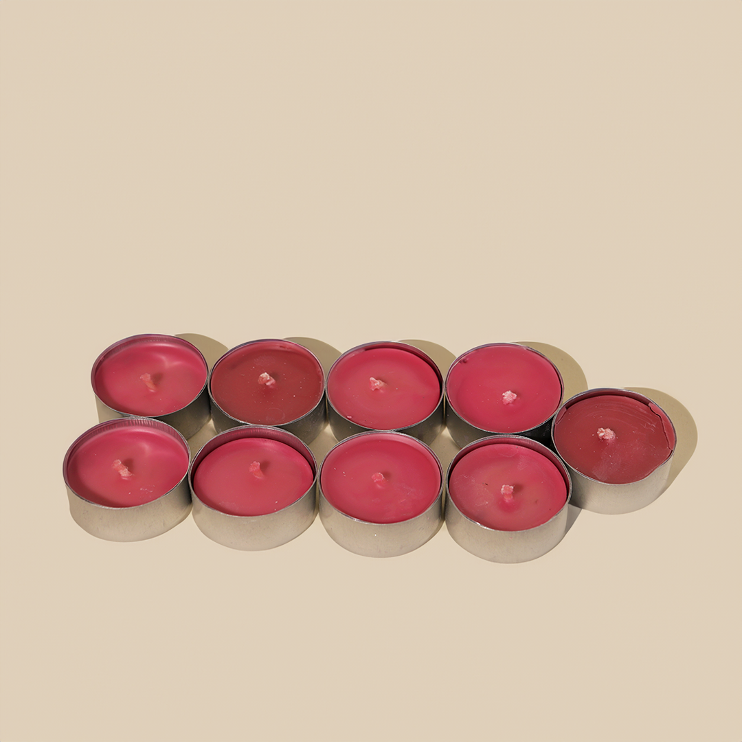 Pink Tealight Candle - Set of 10