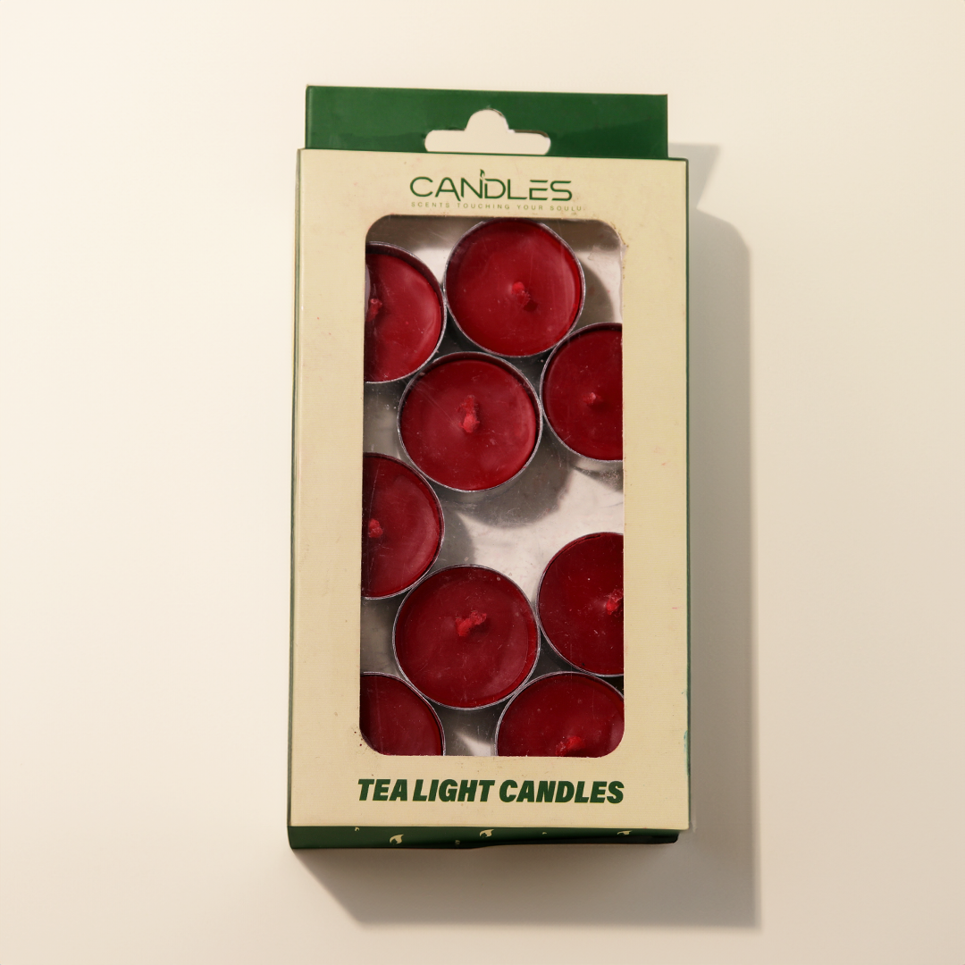 Red Tealight Candle - Set of 10